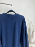 VINTAGE NAVY SOLID CREWNECK