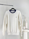 VINTAGE RALPH LAUREN WHITE + NAVY 90s CREWNECK