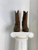 VINTAGE BROWN COWBOY BOOTS - SIZE 8.5